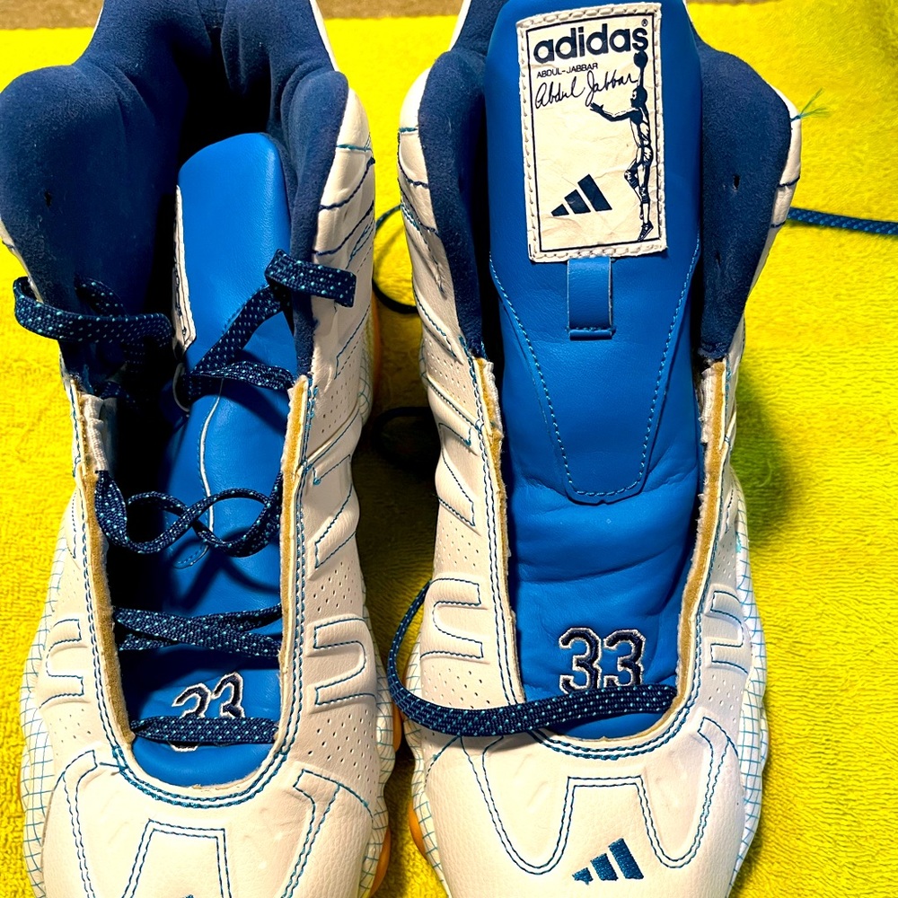 Kareem Abdul-Jabba 33. eights adidas boots